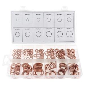 Buy cheap 150pcs 15 Sizes Metric Copper Flat Ring Washers Gaskets Assortment Set Kit IMPA813080 from wholesalers
