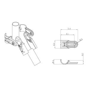 Buy cheap H-5 Chrome Plating  Lean Pipe Connector Joint from wholesalers