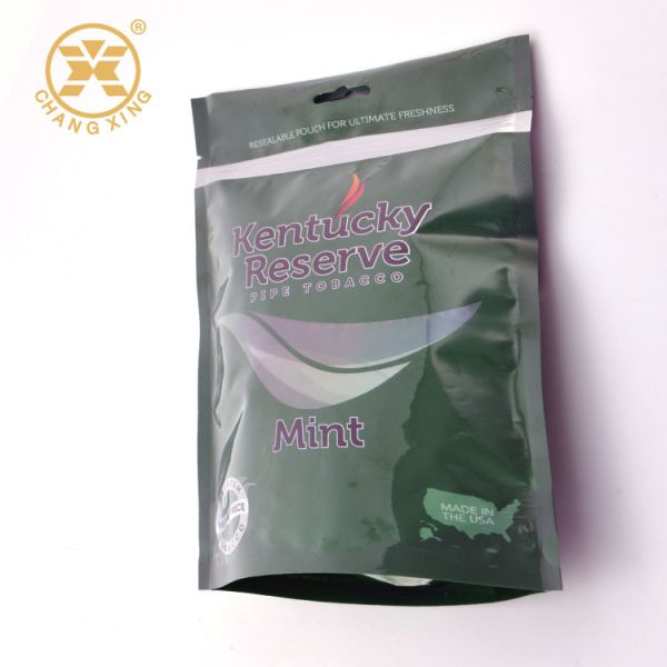 Quality Empty Hand Rolling Custom Tobacco Pouches Zipper Top for sale