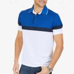 Buy cheap Breathable Color Block Mens Polo Style Shirts Short Sleeve Slim For Summer from wholesalers