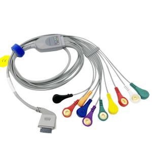Buy cheap AHA IEC TPU Holter ECG Cable For Biomedical 26 Pin Snap Connector from wholesalers
