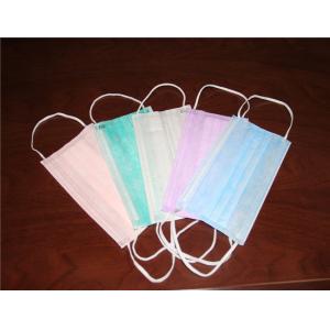 Buy cheap 3 layer disposable non woven medical face mask with earloop from wholesalers