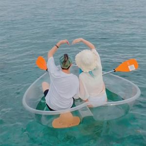 Buy cheap PC Sheets Polycarbonate Clear Canoe Scratch Resistant Polycarbonate Clear Boat Double Seats Fishing Kayak OEM Design from wholesalers