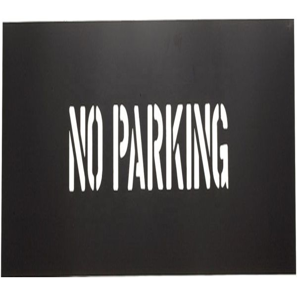Quality Chemical Resistant No Parking Plastic Letter Stencils Durable Traffic Marking for sale