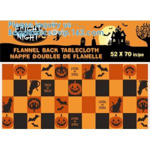 Buy cheap Vinyl Christmas Happy Halloween Banquet Event & Party Supplies Decoration Ployester Tablecloths Table Cover picnics from wholesalers