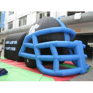 Buy cheap hot sale helmet inflatable tunnel,inflatable football tunnel from wholesalers