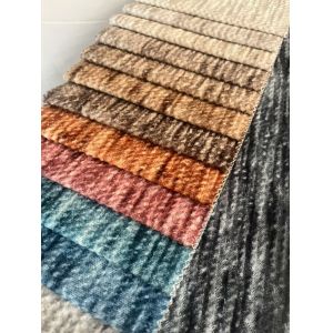 Breathable Embossed Knit Fabric Abrasion Resistant With Easy Maintenance