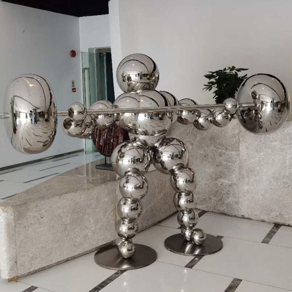 Home Accessories Custom Metal Craft Pieces Luxury Stainless Steel Sculpture