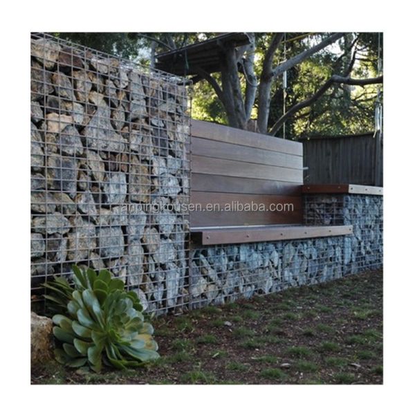 Stone Cage Wire Mesh Gabion Wall Fence with Welded Gabion Box and Galvanized