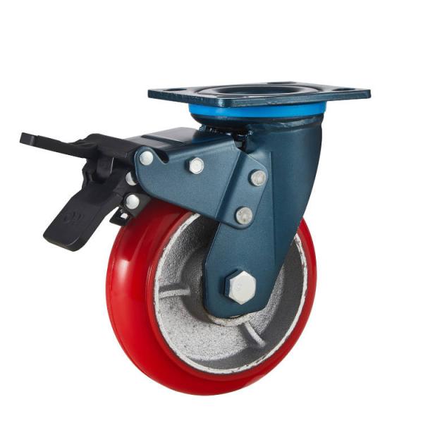 Buy cheap 4 Inch PU Wheel Caster with Swivel Top Plate Heavy Duty Silent and Smooth Rolling for Industrial and Furniture from wholesalers