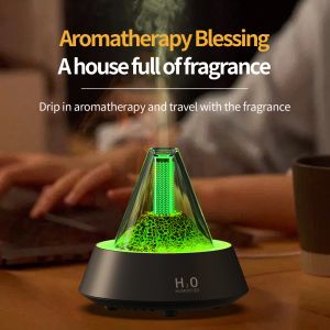 Buy cheap 80ml Lava Aromatherapy Flame Humidifier Auto Shut Off from wholesalers