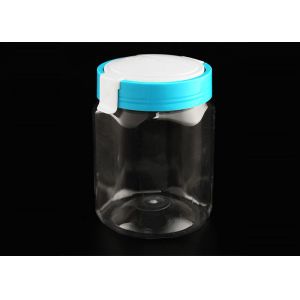 Buy cheap Honey Storage 500ml Hexagonal Plastic Jar With Metal Lid from wholesalers