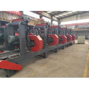 Buy cheap Automatic Wood Cutting Machine Multiple Heads Horizontal Bandsaw Sawmill from wholesalers