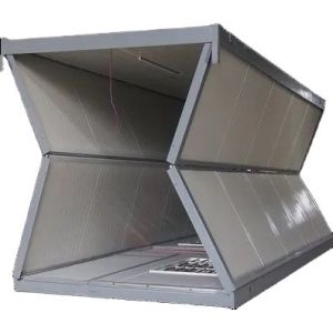 Buy cheap Modular Fold Up House Sandwich Panel Fireproof Foldable Expanding Cabin from wholesalers