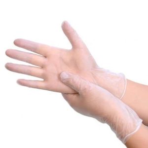 Buy cheap Custom Pvc Disposable Gloves Food Grade Transparent Good Elasticity Thin product