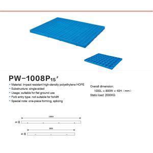 China Non Slip Reusable Plastic Pallet With Minimum Order Quantity on sale