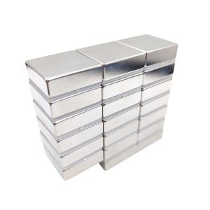 Nickel Coating Sintered Neodymium Magnet Rectangle Neodymium Magnet Multi Polar