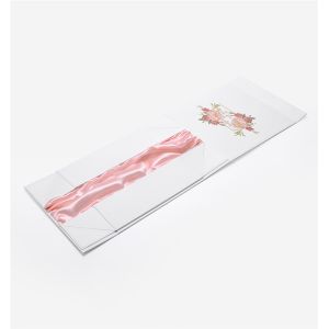 Buy cheap White Collapsible 2mm Cardboard Rigid Gift Boxes With Ribbon Closure from wholesalers