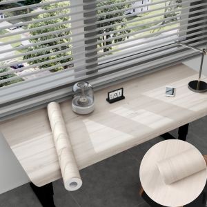 Buy cheap Wood Grain PVC Self-Adhesive Wallpaper Waterproof Modern Brown from wholesalers