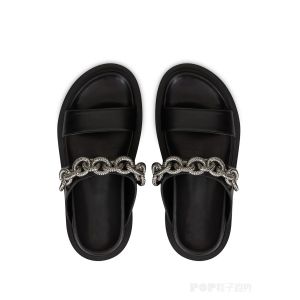 Buy cheap Suede Midsoles ODM Womens Soft Bottom Slippers With Buckled Straps from wholesalers