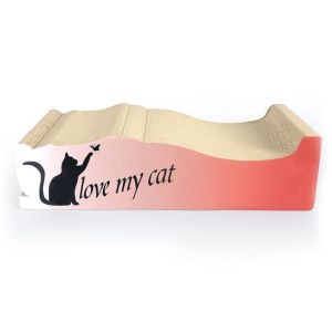 Buy cheap Recycled Corner Cat Scratcher SGS , Cat Scratch Pad Cardboard Curl Up Inside from wholesalers