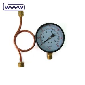 Customized High Temperature Pressure Gauge 100mm With Radiator