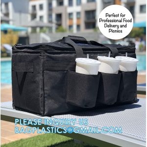 Buy cheap Insulated Food Delivery Bag with Cup Holders/Drink Carriers Premium XXL, Great for Beverages, Grocery, Pizza from wholesalers