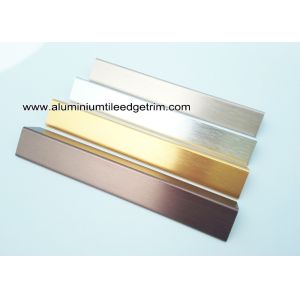 Buy cheap Decorative Drywall Aluminum Corner Guards With Brushed Effect 1.5mm Thickness from wholesalers