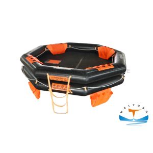 100 Person Emergency Life Raft , Open - Reversible Inflatable Rescue Raft