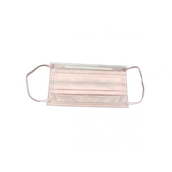 Pink Hygiene Face Mask / Procedure Face Mask Light Weight Size 53 * 38 * 30cm