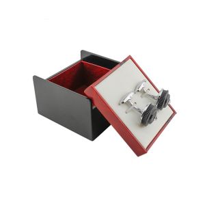 Buy cheap Square PU Leather Personalized Cufflink Box SGS / FSC Certification from wholesalers