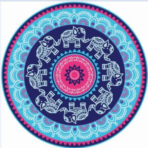 Multifunctional Sublimated Beach Towels Tablecloth Picnic Blanket Fine Texture