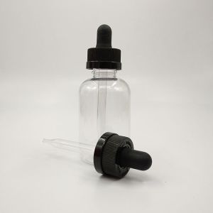 Buy cheap Transparent Black Customize Plastic Dropper Bottles for Sealing Type Screw Cap from wholesalers