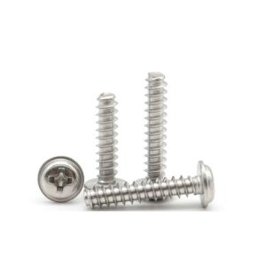 Buy cheap Metric Zinc Plated Cross Recessed Button Head Socket Self-Tapping Screws Flat Collar Fine Thread from wholesalers