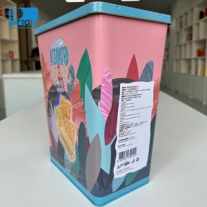 OEM Empty Biscuit Tin Gift Box Canned Style With Easy Open Lid
