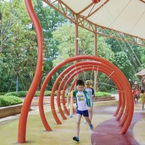 Buy cheap Moetry Water Play Structure Mini Playground Splash Pad Back Yard Water Park from wholesalers