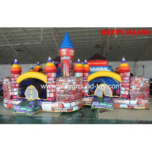Buy cheap New Design Kids Inflatable Castle With 0.55mm PVC For Amusement Park RQL-00203 from wholesalers