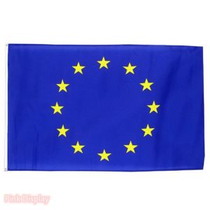 China Fade Resistant EU Rectangle Banner Flags For Outdoor on sale