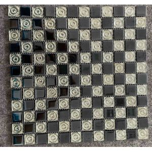 Electroplated Glass Mosaic Tiles 300x300mm for Swimming Pools