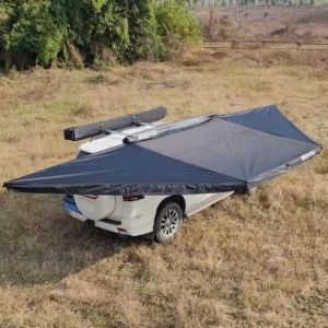 Easy Installation Free Standing 180 Degree Awning Build In LED Light Strip