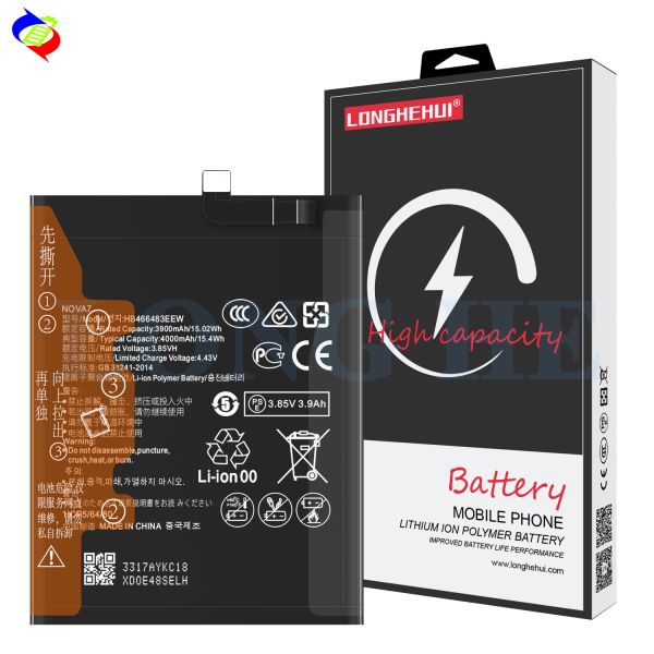 Quality Stock Rechargeable Battery Hb466483eew for Huawei Nova 7 5G 4000mAh 3.85V 2023 Arrivals for sale