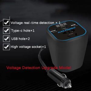 Buy cheap Car Power Inverter Pure Shine Car Inverters Converters 12V 24V To 110V 220V Power Inverter Dc 12V To Ac 220V For Car Cupholder from wholesalers