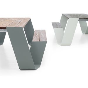 Buy cheap Rectangle 1500*750*750mm Picnic Table Bench Set from wholesalers