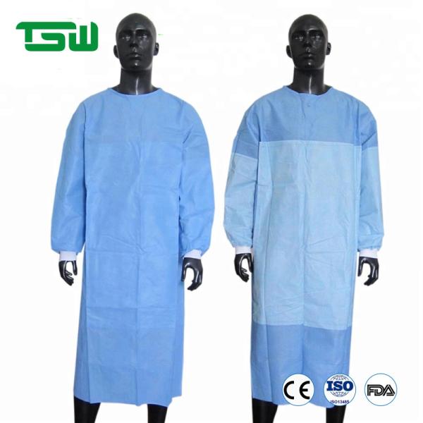 Buy cheap Liquid Resistance 60gsm Reinforced SMS Sterile Surgical Gowns from wholesalers