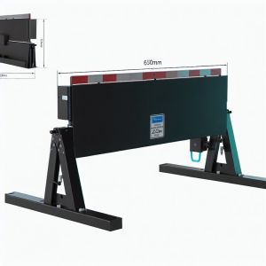 650mm High Security Road Blocker with 25mm Top Plate