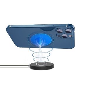 Buy cheap 15W 9V2.22A 205khz Magsafe Wireless Charger With Stand from wholesalers