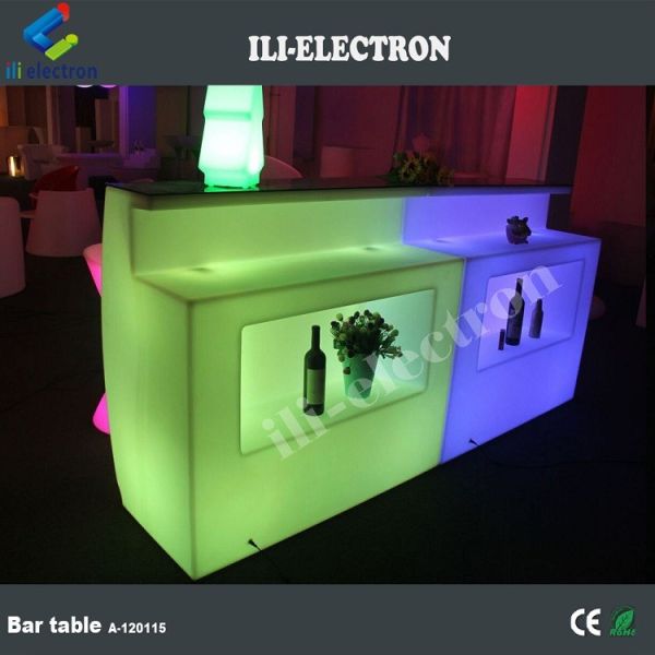 Commercial LED Light Bar Counter PE Plastic Material Infrared Remote Control
