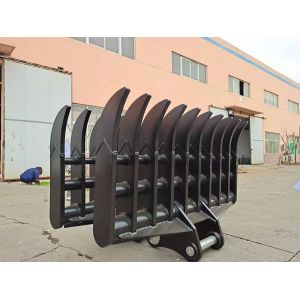 Customizable Excavator Attachments Arable Land Harrow Bucket Multitooth Rake