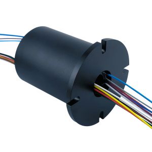Buy cheap 12-channel 2A Hollow Flange Electric Slip Ring with 380V Operating Voltage and IP51 Protection in Black Aluminum Alloy Shell from wholesalers