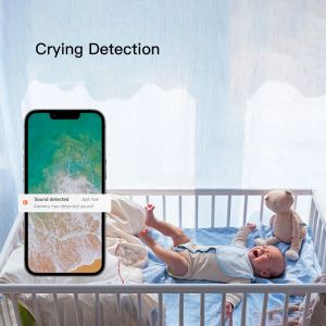 Buy cheap Tuya 4K Video Baby Monitor With App Home Security Motion Detection Night Vision Temperature Alarm from wholesalers